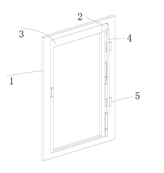 一种平开式旋转窗户